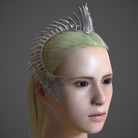 Small Queen Atlanna Crown from Aquaman 3D Printing 261229