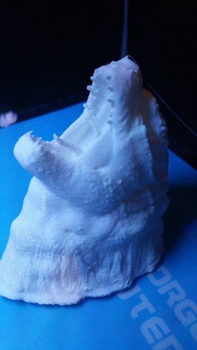 Godzilla Head Wall Mount ((Updated)) 3D Print 26125