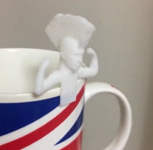  bald man.punk man.tea holder 3D Print 261258