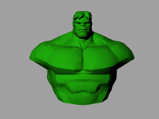 Hulk Bust 3D Print 26134