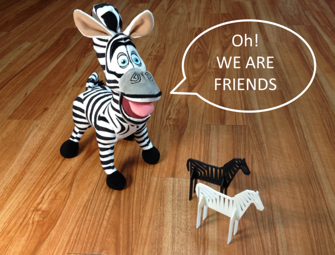Simple Animals 8 - Zebra 3D Print 26141