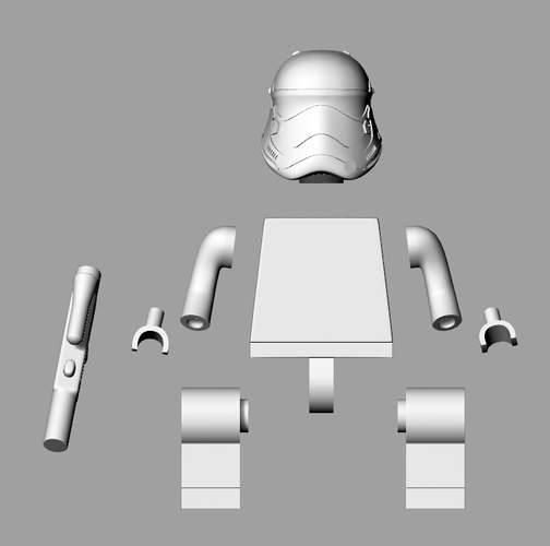 Stromtrooper_Lego 3D Print 261423