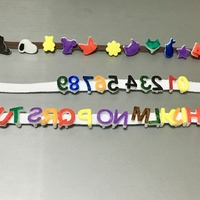 button ​​ .alphabet , number , animal character  - Thumbnail 3