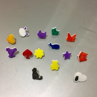 button ​​ .alphabet , number , animal character  - Thumbnail 8