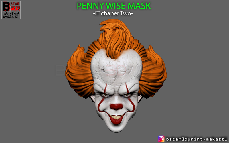 Penny Wise Mask - IT chapter Two 3D print model