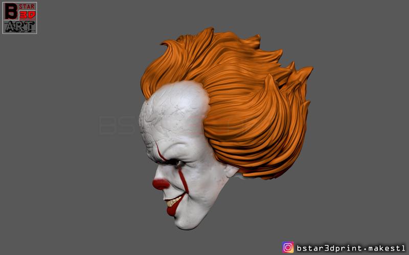 Penny Wise Mask - IT chapter Two 3D print model 3D Print 261451