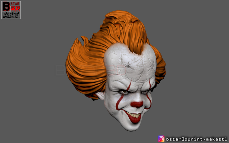 Penny Wise Mask - IT chapter Two 3D print model 3D Print 261454