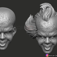Penny Wise Mask - IT chapter Two 3D print model - Thumbnail 6