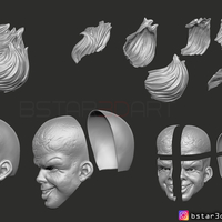 Penny Wise Mask - IT chapter Two 3D print model - Thumbnail 20
