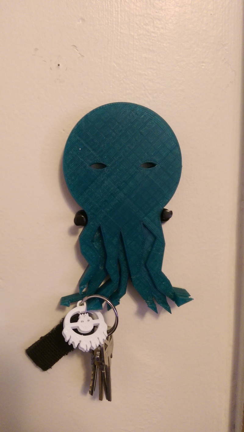 Cthulu Pushpin Keyhanger