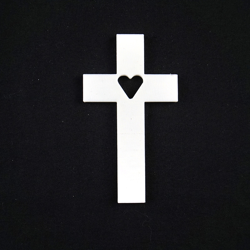 heart shape in cross