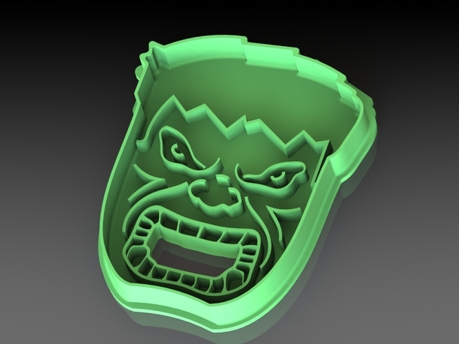 Cookie cutter Hulk-100  (Free) 3D Print 261694