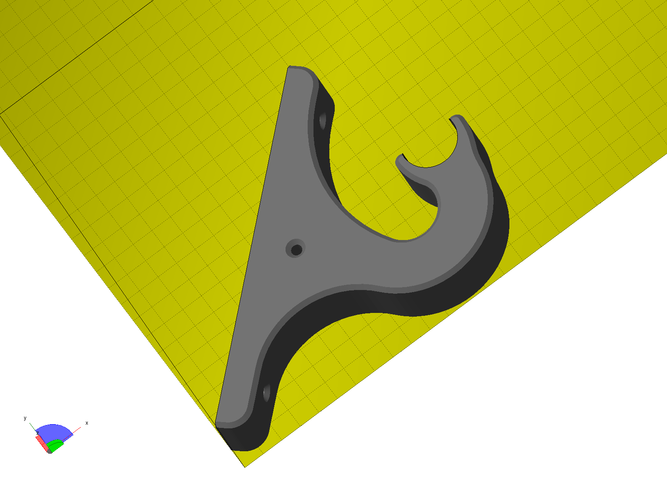 Closet rod bracket for 45 angle wall 3D Print 26170