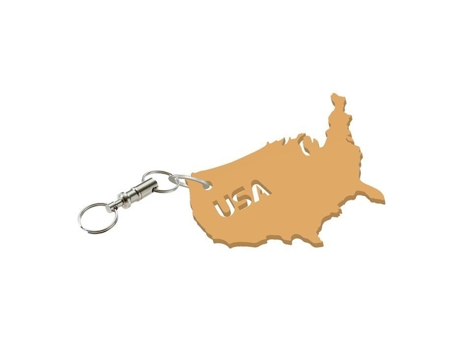 USA keychain  3D Print 261713