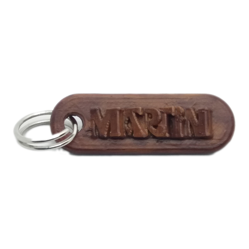 MARTIN Personalized keychain embossed letters 3D Print 261744