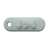 JON Personalized keychain embossed letters - Thumbnail 4