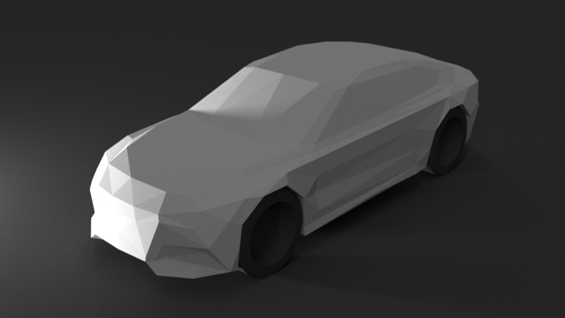 Low Poly Modern German Sportback