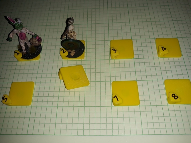 Minion Trackers - numbered bases for tabletop gaming. 3D Print 261789
