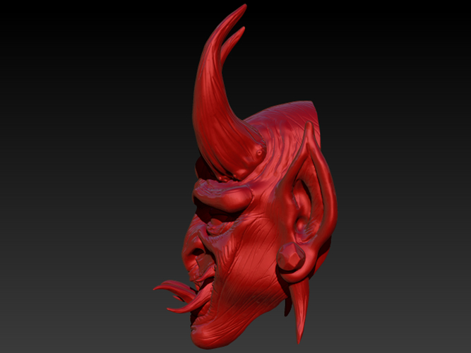 Oni Mask V2 3D Print 261793