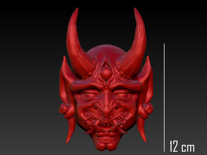 Oni Mask V2 3D Print 261797