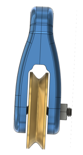 Wheel Swivel Pulley Block 3D Print 261889