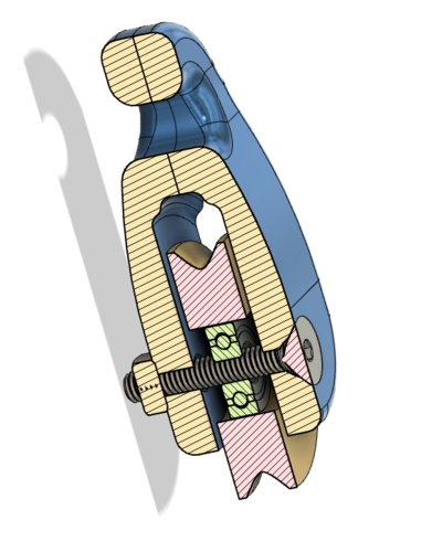 Wheel Swivel Pulley Block 3D Print 261891