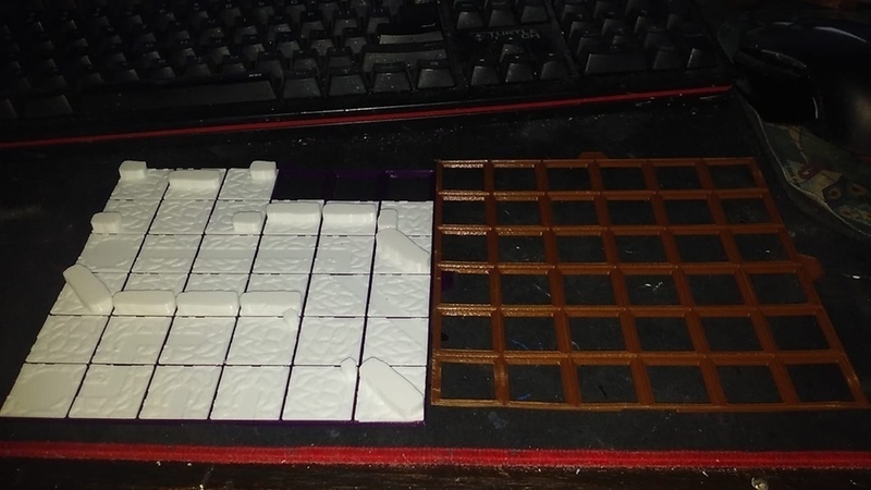 Dungeon tile click together set