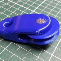 Small Wheel Swivel Pulley Block 3D Printing 261923