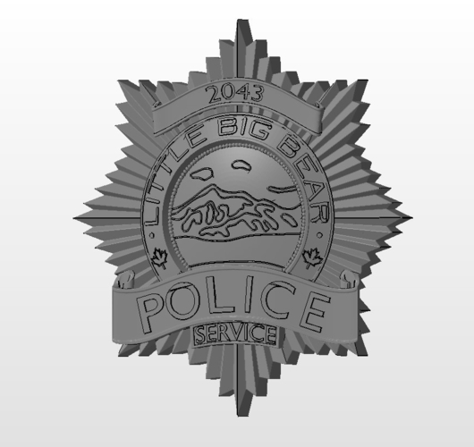 Police badge from Tin Star 3D Print 261975