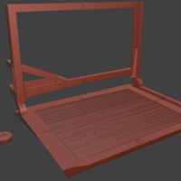fold-up tray for mini pc, monitor and keyboard - Thumbnail 1
