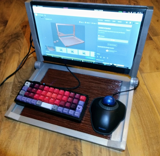 fold-up tray for mini pc, monitor and keyboard