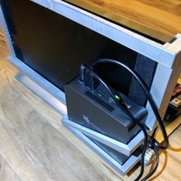 fold-up tray for mini pc, monitor and keyboard - Thumbnail 3