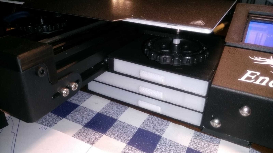 Ender 3 pro triple drawer easy mount 3D Print 262050