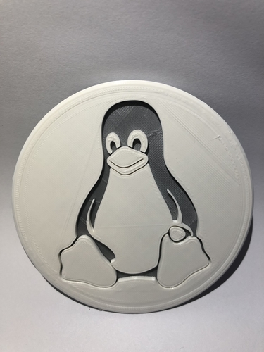 Tux drinkcoaster (pair)