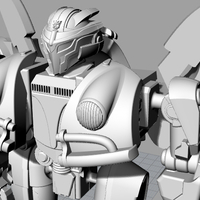Bumblebee action figure 3D print model - Thumbnail 1