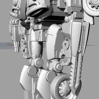 Bumblebee action figure 3D print model - Thumbnail 3