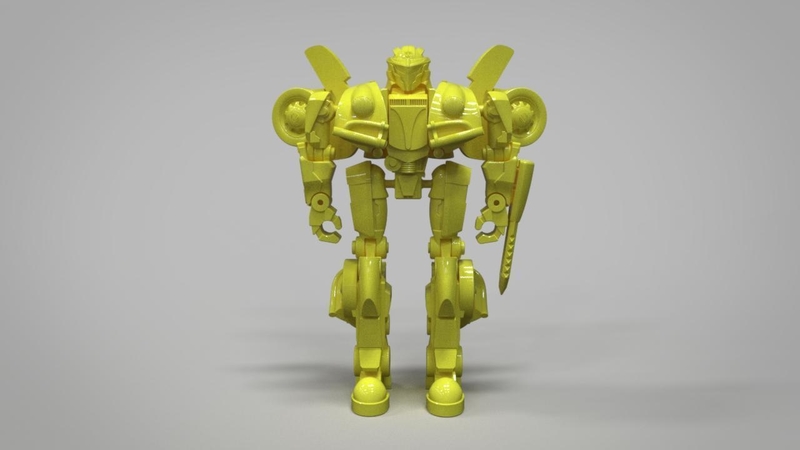 Bumblebee action figure 3D print model