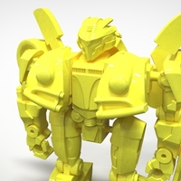 Bumblebee action figure 3D print model - Thumbnail 7