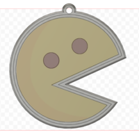 Pac-Man MEME Keychain - Thumbnail 2