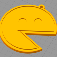 Small Pac-Man MEME Keychain 3D Printing 262077