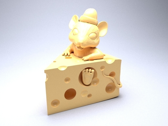 Mouse in cheese 3D print model 3D Print 262094