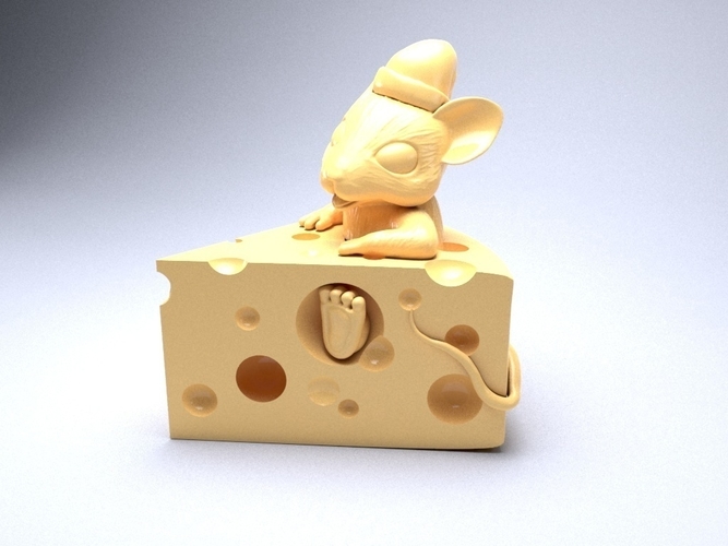 Mouse in cheese 3D print model 3D Print 262095
