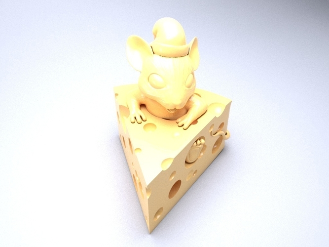 Mouse in cheese 3D print model 3D Print 262097