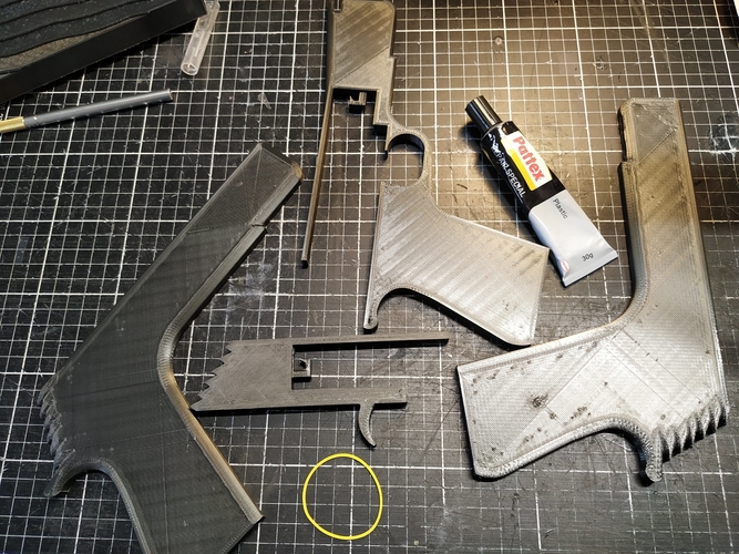  rubber gun / pistola de goma (ligas) 3D Print 262110