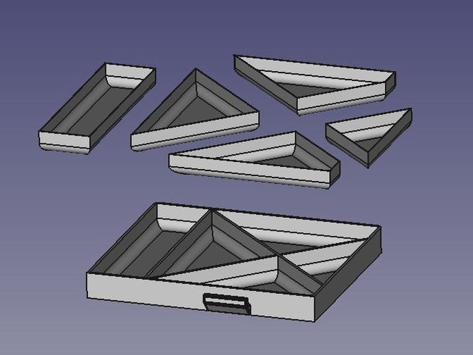 Ender 3 pro triple drawer easy mount 3D Print 262143