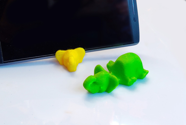 Elephant Keychain / Smartphone Stand 3D Print 262177