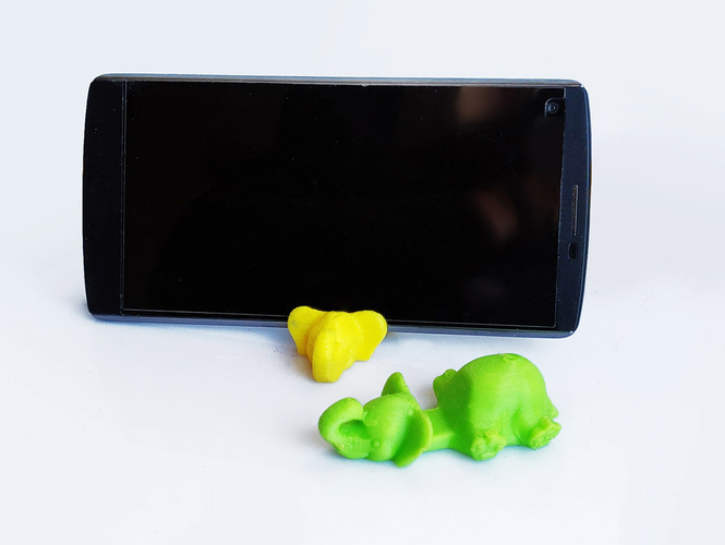 Elephant Keychain / Smartphone Stand 3D Print 262178