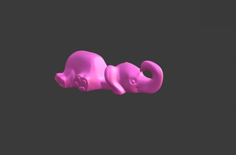 Elephant Keychain / Smartphone Stand 3D Print 262181