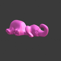 Elephant Keychain / Smartphone Stand - Thumbnail 5