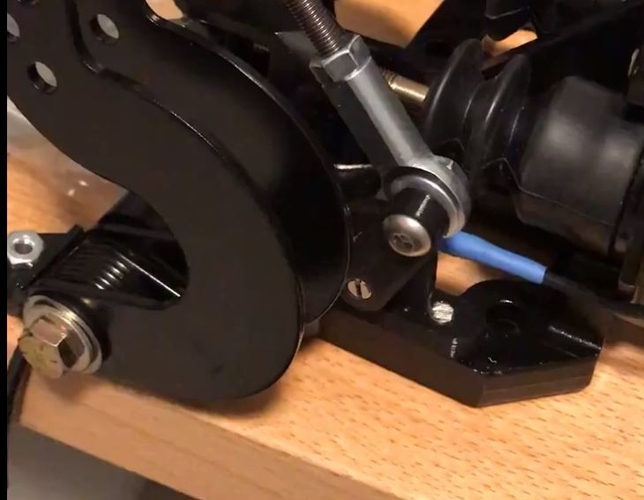 Potentiometer bracket for Wilwood hydraulic sim pedals 3D Print 262206